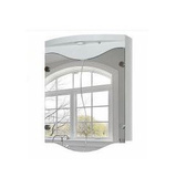 Огледален PVC шкаф /55x60x15 см/