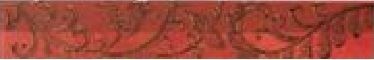 Cenefa Elba Inca Rojo 6.5x40см