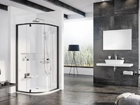 Душ кабина серия Pivot Black 90x90см