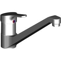 Хромиран кухненски смесител Slimline 2