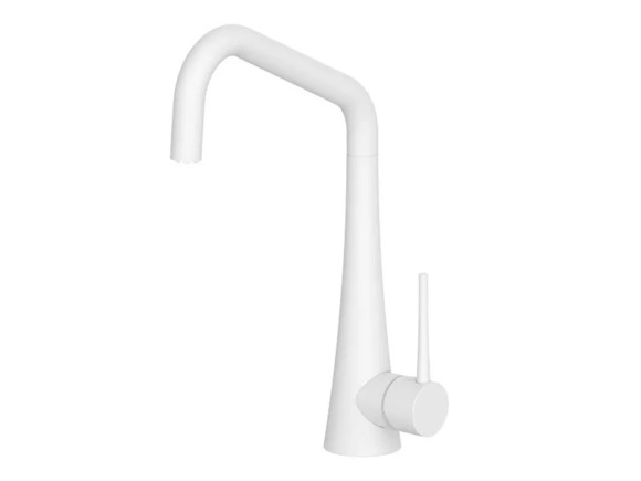 Едноръкохватков смесител за кухня Tink White Matt