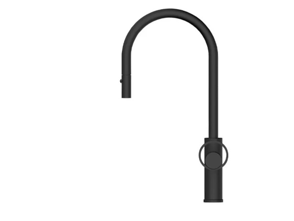 Едноръкохватков смесител за кухня Halo Black Matt