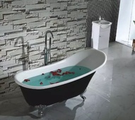 Черна акрилна вана ICS LB 1784 B