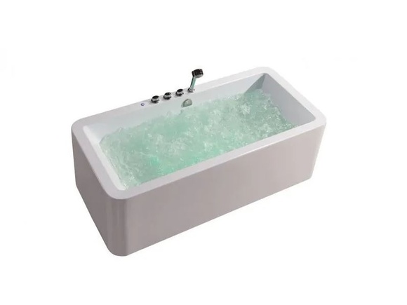 Бяла хидромасажна вана ICSH LB3636