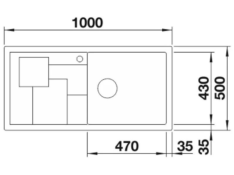 Мивка за кухня за вграждане SITY XL 6S (1)
