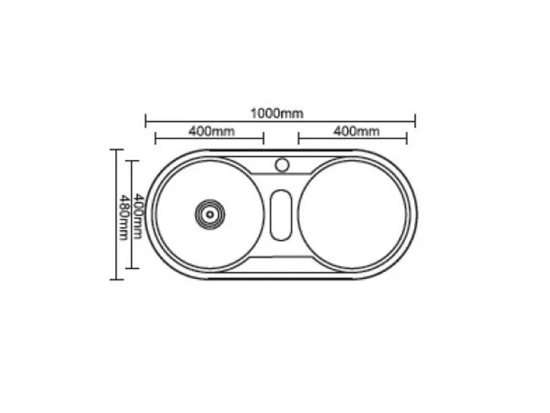 Кухненска мивка за вграждане ICK 10048AR (1)