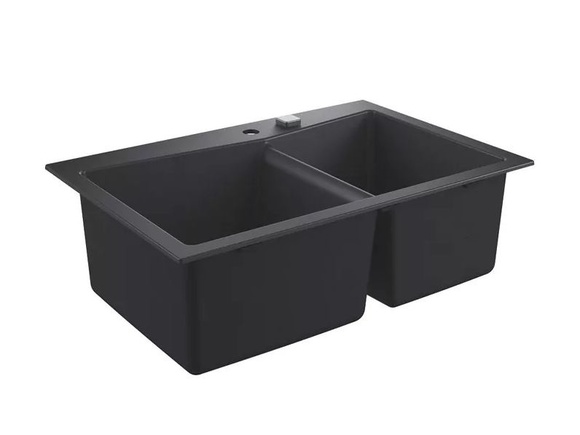 Кухненска мивка в черно K700