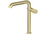 Висок стоящ смесител за мивка Silia Hexa Brushed Gold