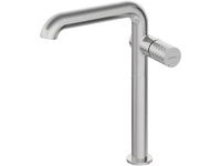 Висок стоящ смесител за мивка Silia Hexa Brushed Steel